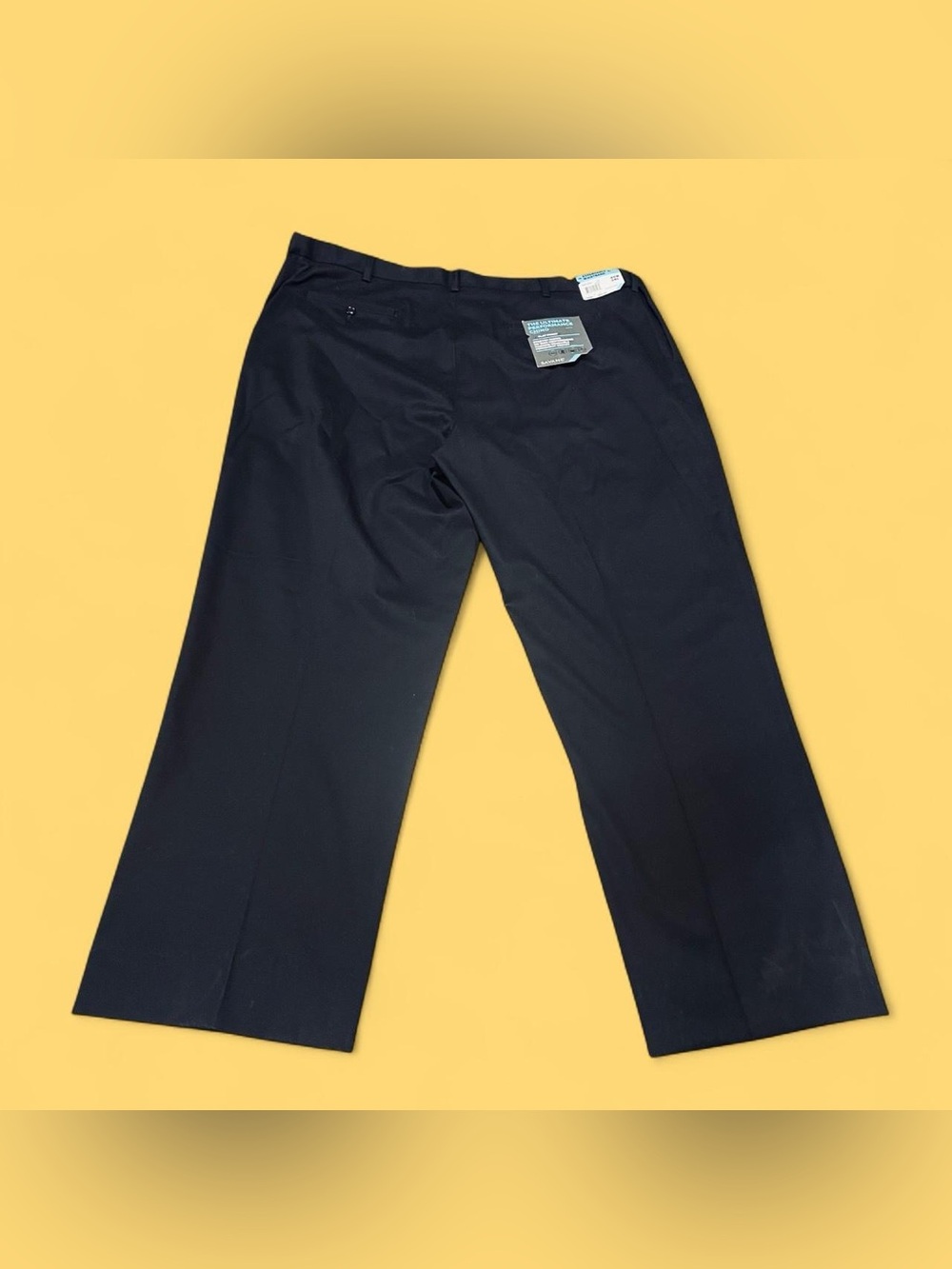Savane Ultimate Performance Chino Pants 48x34 Black Expandable Waist NWT - Picture 3 of 6